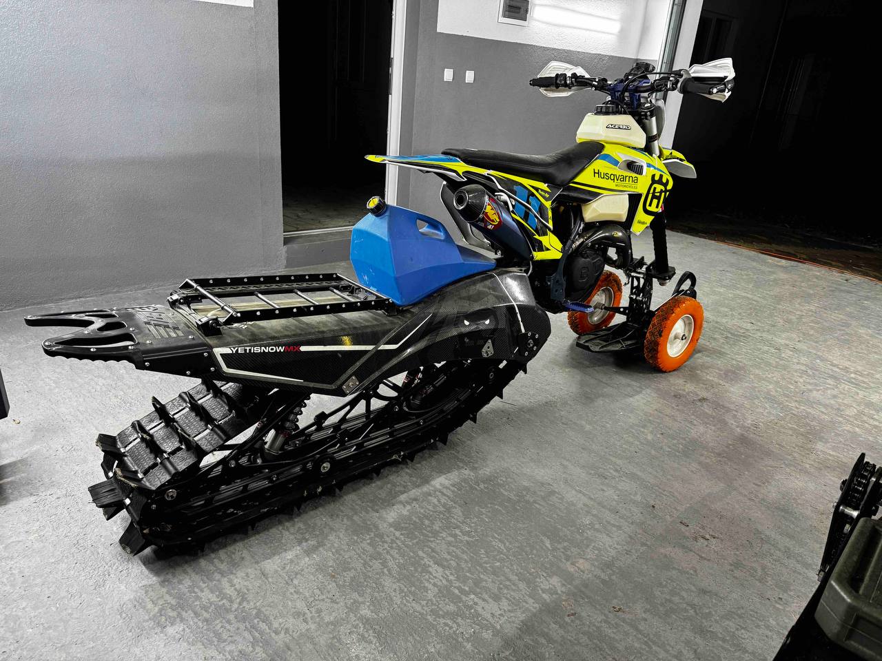 Husqvarna FE 501 підготовлений для зимового катання