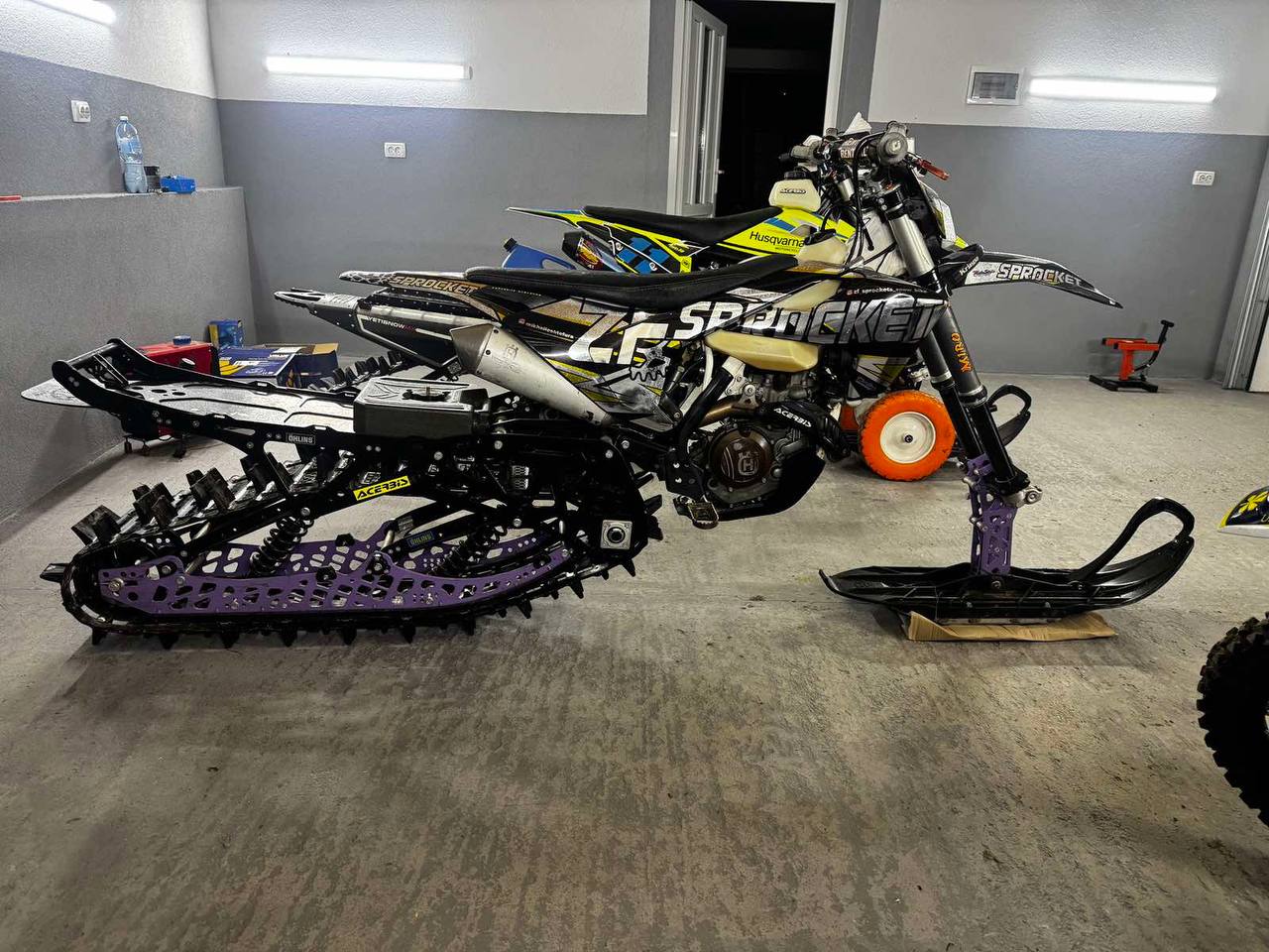 KTM 450 підготовлений для зимового мотокатання